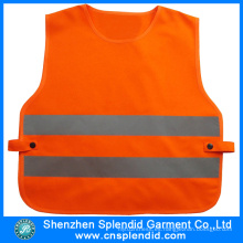 Ropa de niños personalizada de seguridad naranja seguridad reflexiva chaleco para el tráfico